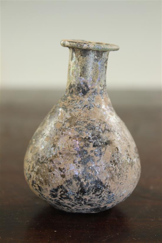 A Syrian gourd flask, c. 6th century B.C., 9cm